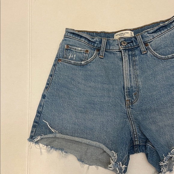 ABERCROMBIE & FITCH THE DAD SHORT HIGH RISE CURVE LOVE SIZE 28/6 - Picture 2 of 12